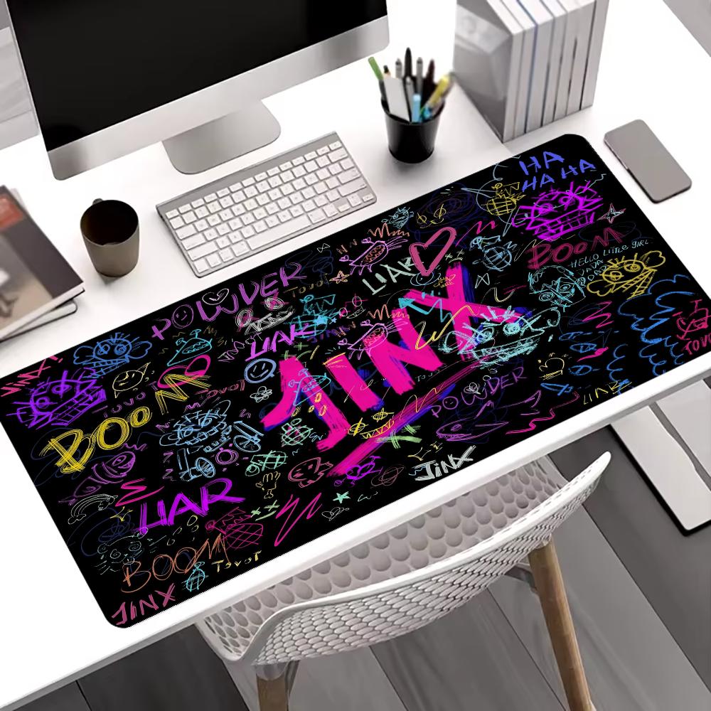 Jinx Gaming Accessories - 그래피티 스타일 진크스 마우스 패드 대형