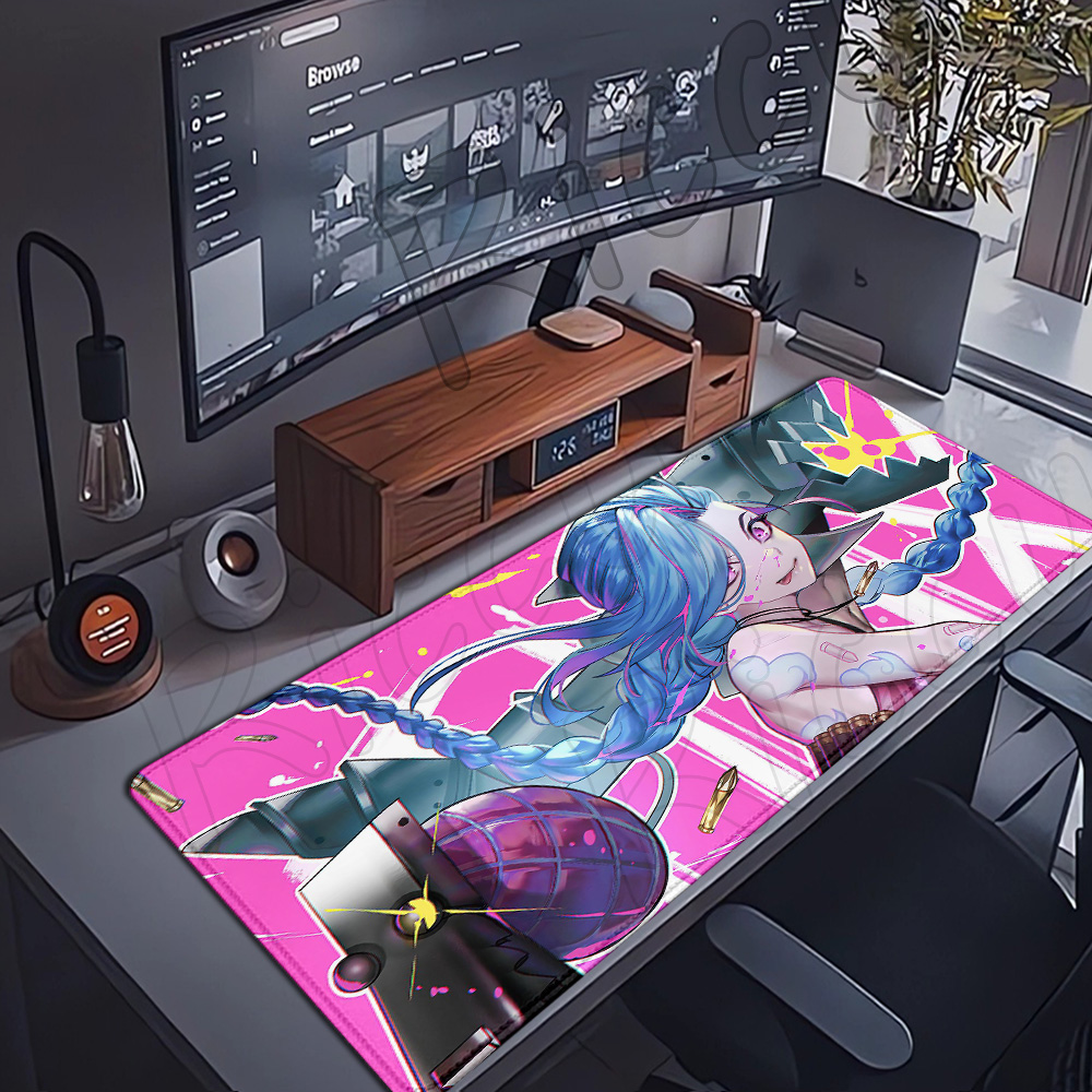 Jinx Gaming Accessories - 인기 애니메이션 LOL 아케인 마우스 패드,