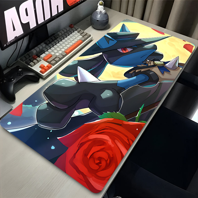 마우스 패드 멋진 애니메이션 P-포켓몬 루카리오 마우스 - Gaming Office Accessories 리뷰 및 가격