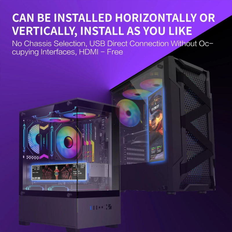 미라박스 D92 섀시 보조 화면 CPU 온도 표시 컴퓨 - Gaming Accessories Lights 리뷰 및 가격