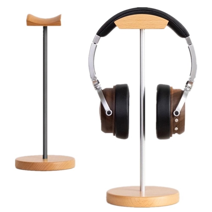 블랙 월넛 우드 & 알루미늄 헤드폰 스탠드, 내추럴 월 - Gaming Accessories For Setup 리뷰 및 가격