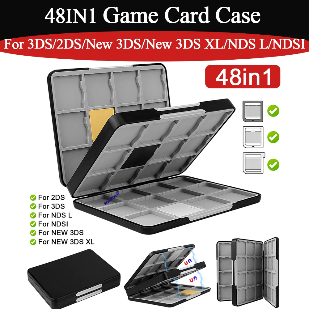 2026 새로운 3DS 48IN1 휴대용 게임 카드 보 - Gaming Accessories Box 리뷰 및 가격