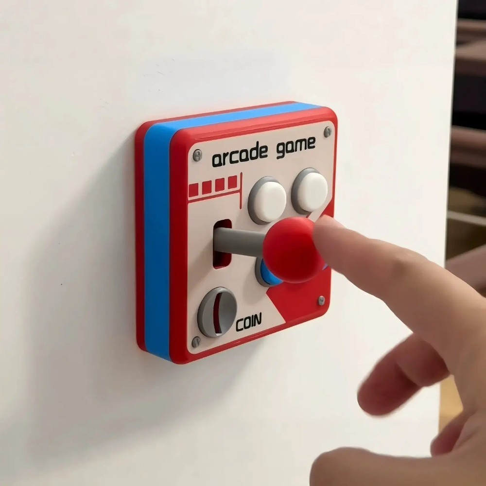 레트로 아케이드 조이스틱 스위치 플레이트 커버, 펀치프 - Gaming Accessories Bedroom 리뷰 및 가격