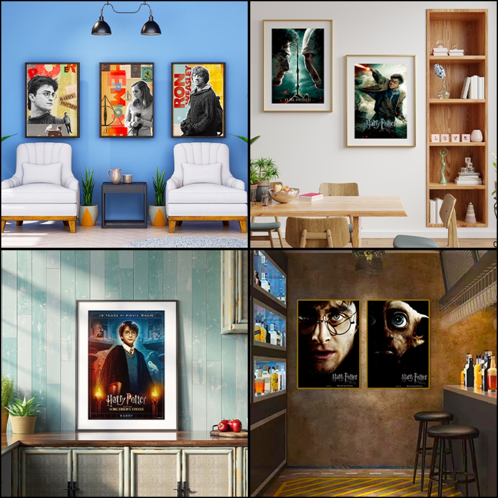 정품 해리포터 포스터 호그와트 테마 캐릭터 아트 프린트 - Gaming Accessories Bedroom 리뷰 및 가격