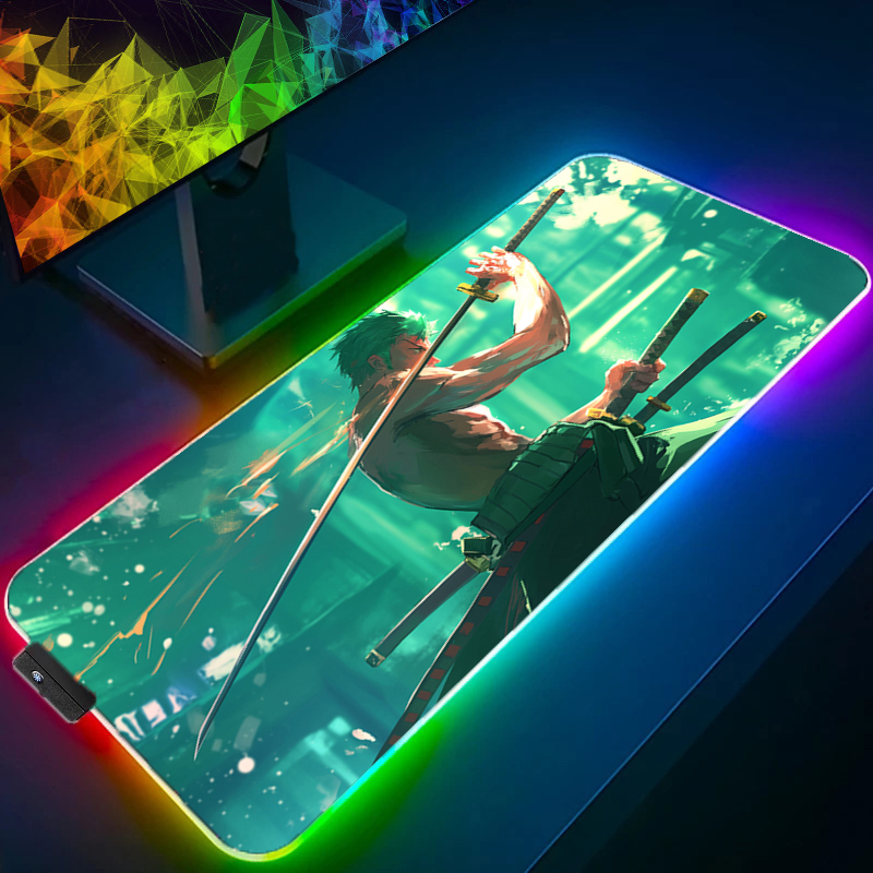 원피스 조로 마우스 패드 RGB 게임 액세서리 Gabi - Gaming Accessories Lights 리뷰 및 가격