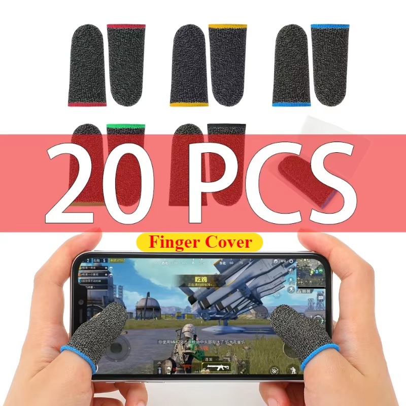 20/40PCS PUBG 모바일 게임용 손가락 커버 게 - Gaming Accessories For Mobile 리뷰 및 가격