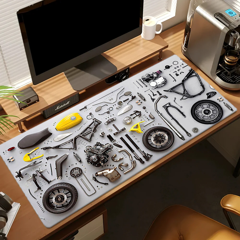분해도면 고무 마우스 패드 마우스 패드 XXL 게임 액 - Gaming Office Accessories 리뷰 및 가격