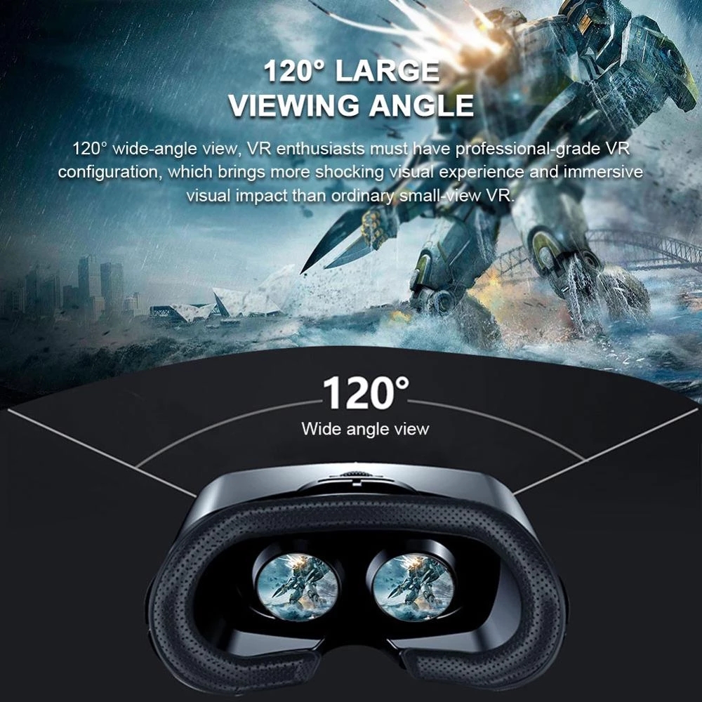VRG 프로 가상 현실 VR 안경 헤드셋 장치 비아르  - Gaming Accessories For Mobile 리뷰 및 가격