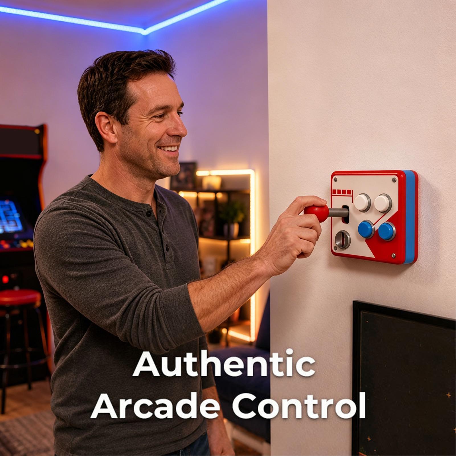 창의적인 레트로 아케이드 게임 조명 스위치 커버, 레트 - Gaming Accessories Lights 리뷰 및 가격